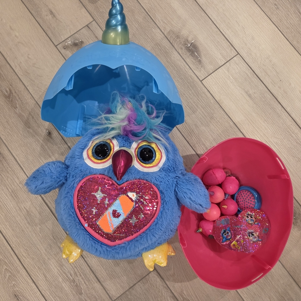 Blue and Pink Interactive Owl Toy